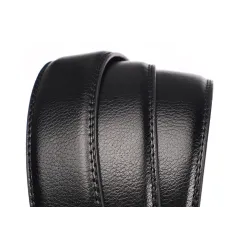 Äkta cowhide läderbälte med automatisk buckle bälte