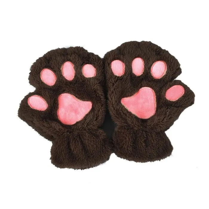 Luvas de pata de urso - luvas sem dedos plush