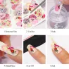 3D Design Wasser Nagel Aufkleber