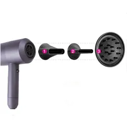 3 en 1 sèche-cheveux négatif multifonctionnel