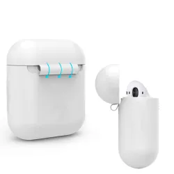 Apple AirPods kuulokkeet pehmeä silikoni ultra ohut kansi