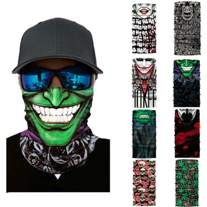 Skull - motorcycle scarf - face mask - balaclava