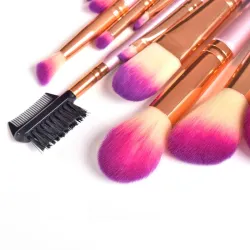 Professional makeup brush set with zipper case bag 26 pcs