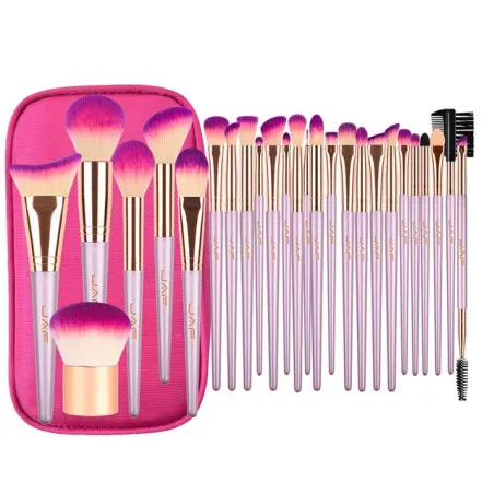 PincelesPincel profesional de maquillaje con bolsa de caja de cremallera 26 piezas