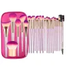 PincelesPincel profesional de maquillaje con bolsa de caja de cremallera 26 piezas