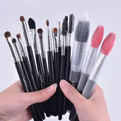 Super soft natural hair professional makeup brush set 18 pcs