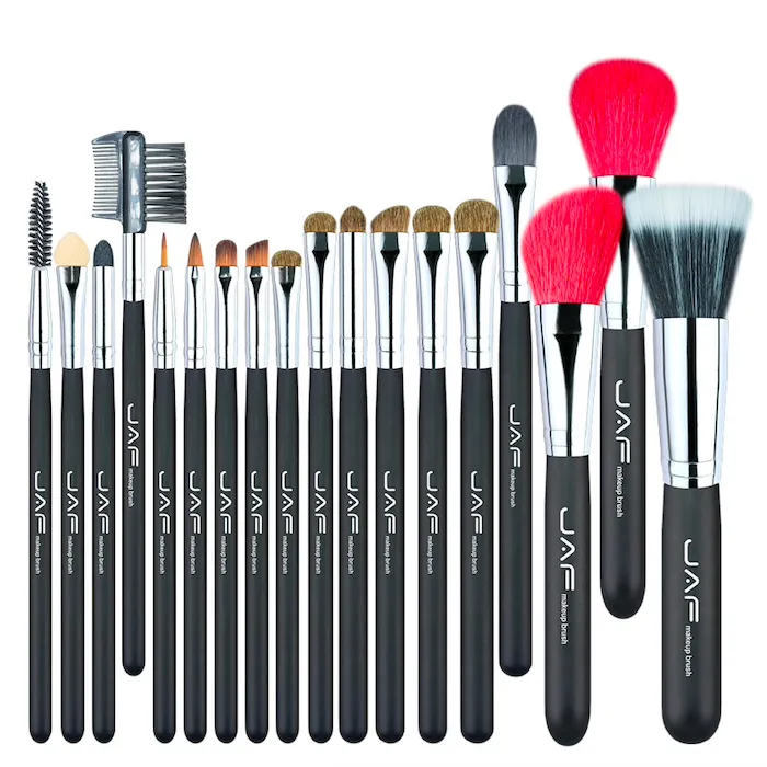 Super mjukt naturligt hår professionell makeup borste sätt 18 st