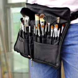 Portable makeup kosmetisk väska med bälte