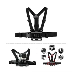 GoPro Hero och Xiaomi Yi GP27 justerbar bröstrems remsa stativ