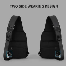 9,7 polegadas IPad repelente de água ombro crossbody saco do peito