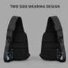 9,7 polegadas IPad repelente de água ombro crossbody saco do peito