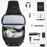 9,7 polegadas IPad repelente de água ombro crossbody saco do peito