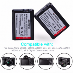 NP-FW50 NP batteri & LCD USB dubbla laddare för Sony A6000 5100 a3000 a35 A55 a7s II alpha 55 alpha 7 A72 A7R Nex7 NE 4 pcs