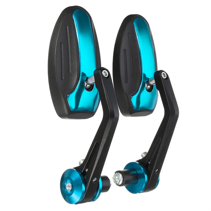 EspejosUniversal 7/8" moto espejo trasero de aluminio 2 piezas