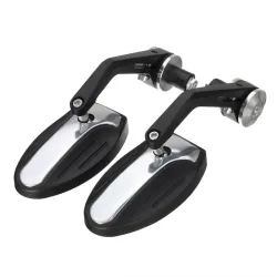 Universal 7/8" motorcykel aluminium bak vy spegel 2 st