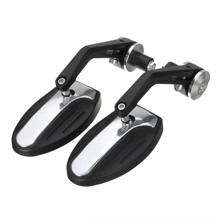 Universal 7/8" motorcykel aluminium bak vy spegel 2 st