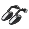 Universal 7/8" motorcykel aluminium bak vy spegel 2 st