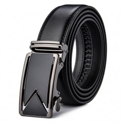 Genuine leather automatic buckle belt