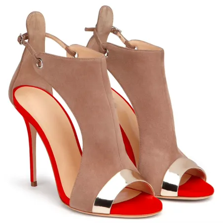 Sangle de seau haute talon pompes sandales