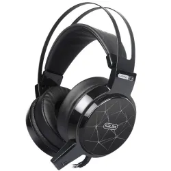 Cuffie auricolari da gioco a LED C13 con microfono e led