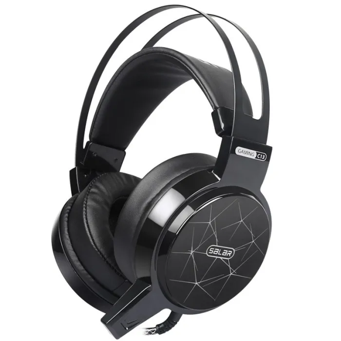 Cuffie auricolari da gioco a LED C13 con microfono e led