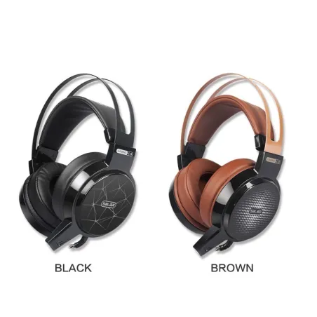 Cuffie auricolari da gioco a LED C13 con microfono e led