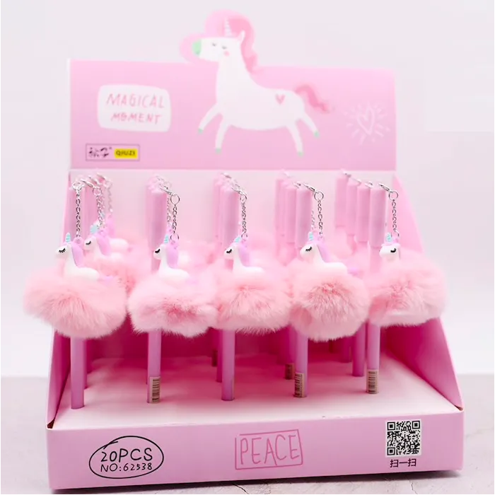 Unicorn plush pencil pallo