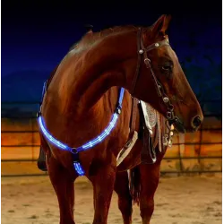 LED häst sele chest rem bröstplatta krage
