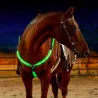colar de peito de arnês de cavalo LED