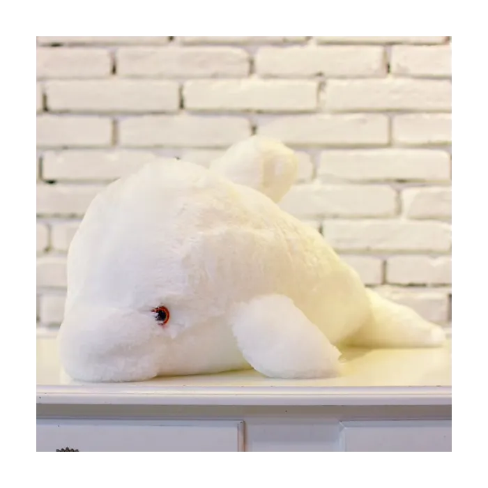 Animales de pelucheLuminoso juguete de muñeca de delfín LED de lujo 45 cm