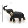 Svart elefant - brosch