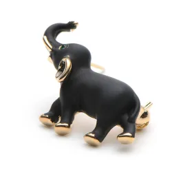 Musta elefantti - brooch