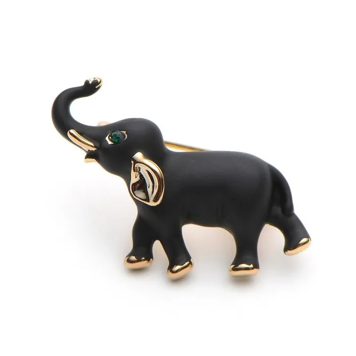 Musta elefantti - brooch