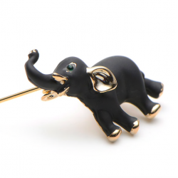 Musta elefantti - brooch