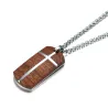 CollaresVintage rosewood collar de acero inoxidable