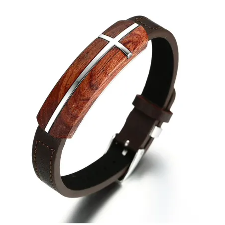 Retro Rosewood aito nahkaranneke