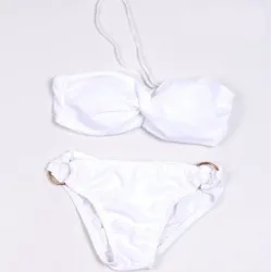 Baño y ropaAnillo de metal empujando bikini conjunto