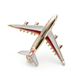 Jumbo Flugzeug - Brosche