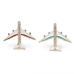 Spilla di aeroplano di cristallo