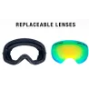 UV400 anti-fog kaksikerros hiihto lumilauta goggles