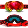 UV400 anti-fog kaksikerros hiihto lumilauta goggles