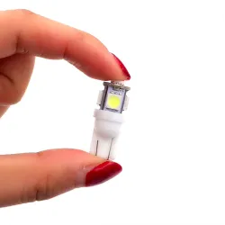 T10 5SMD 5050 W5W Xenon auto LED lamppu 10 kappaletta