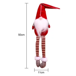 Weihnachtsdekoration lange Beine sitzen Elf 50cm