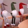 Weihnachtsdekoration lange Beine sitzen Elf 50cm