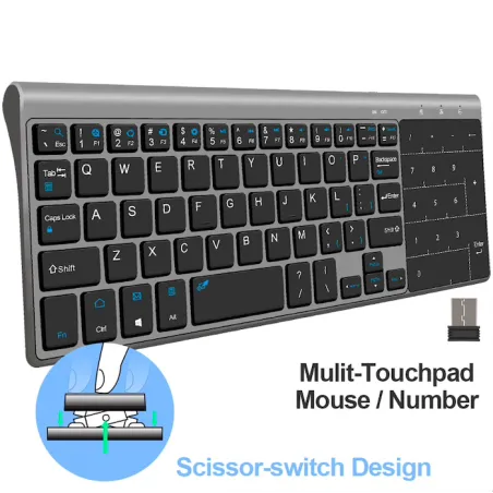 Bezprzewodowa mini klawiatura z touchpadem - Air Mouse Android Box - Windows PCKlawiatury