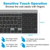 Teclado mini sem fio com touchpad - Caixa Android Air Mouse - PC com Windows