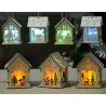 NavidadCasa de Navidad de madera con LED - hacerlo usted mismo