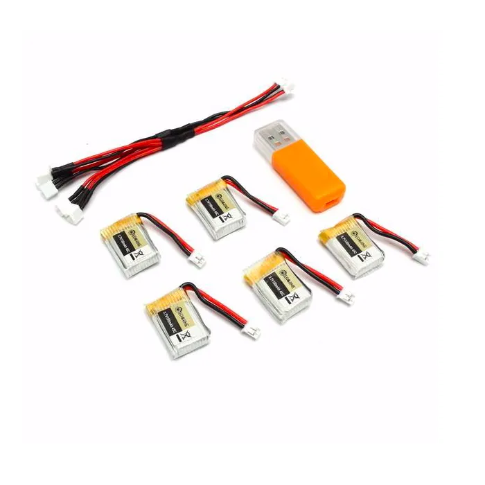 RC Quadcopter E010 E010C 3.7V 150MAH 45C päivitys USB laturi asettaa 5 pc