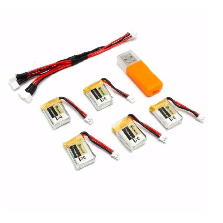 Eachine RC Quadcopter E010 E010C 3.7V 150MAH 45C upgrade battery USB charger set 5 pcs