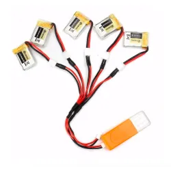 Eachine RC Quadcopter E010 E010C 3.7V 150MAH 45C upgrade battery USB charger set 5 pcs